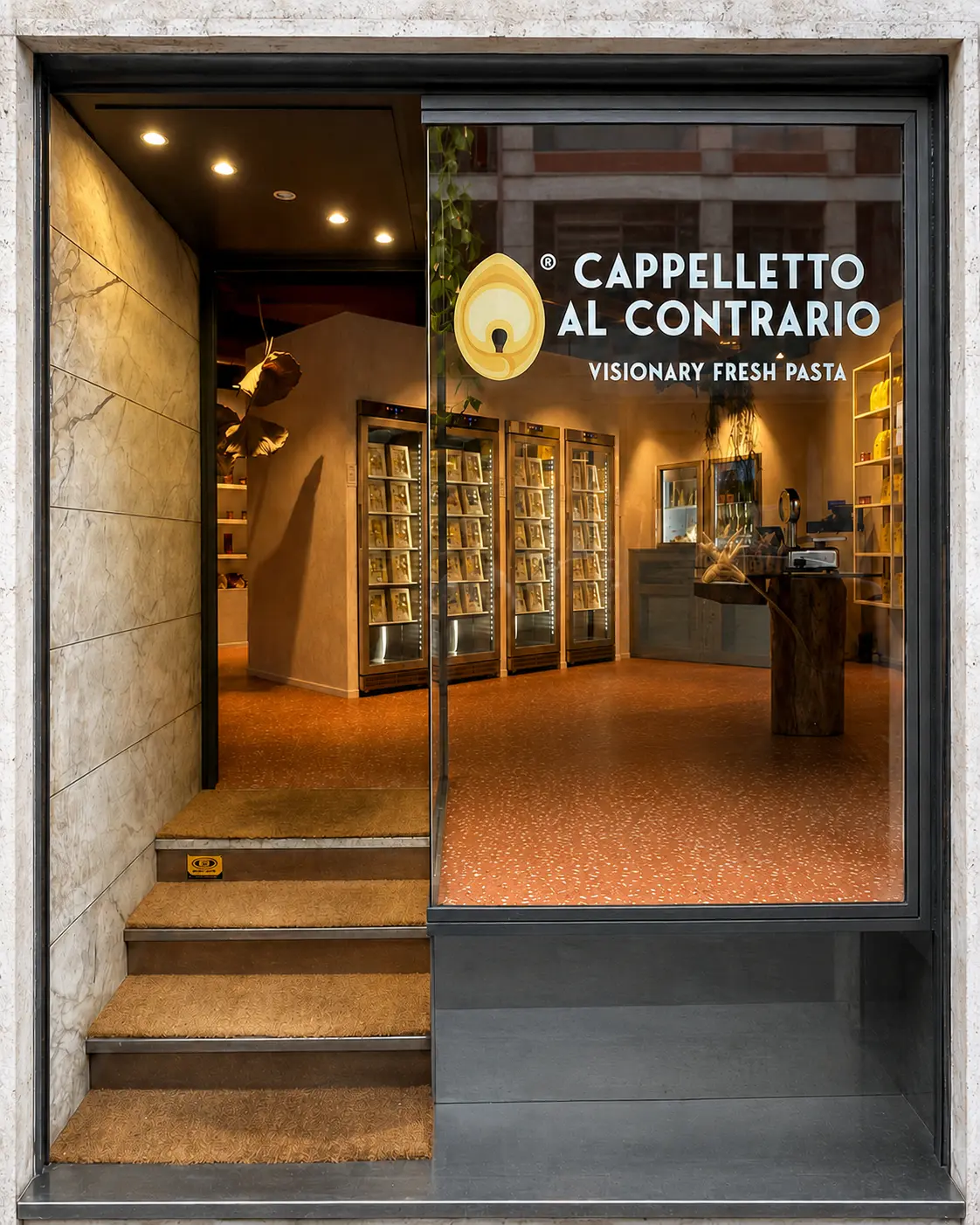 Ingresso del punto vendita Cappelletto al Contrario